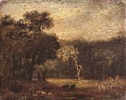 Samuel Palmer Sketch from Nature in Syon park china oil painting artist